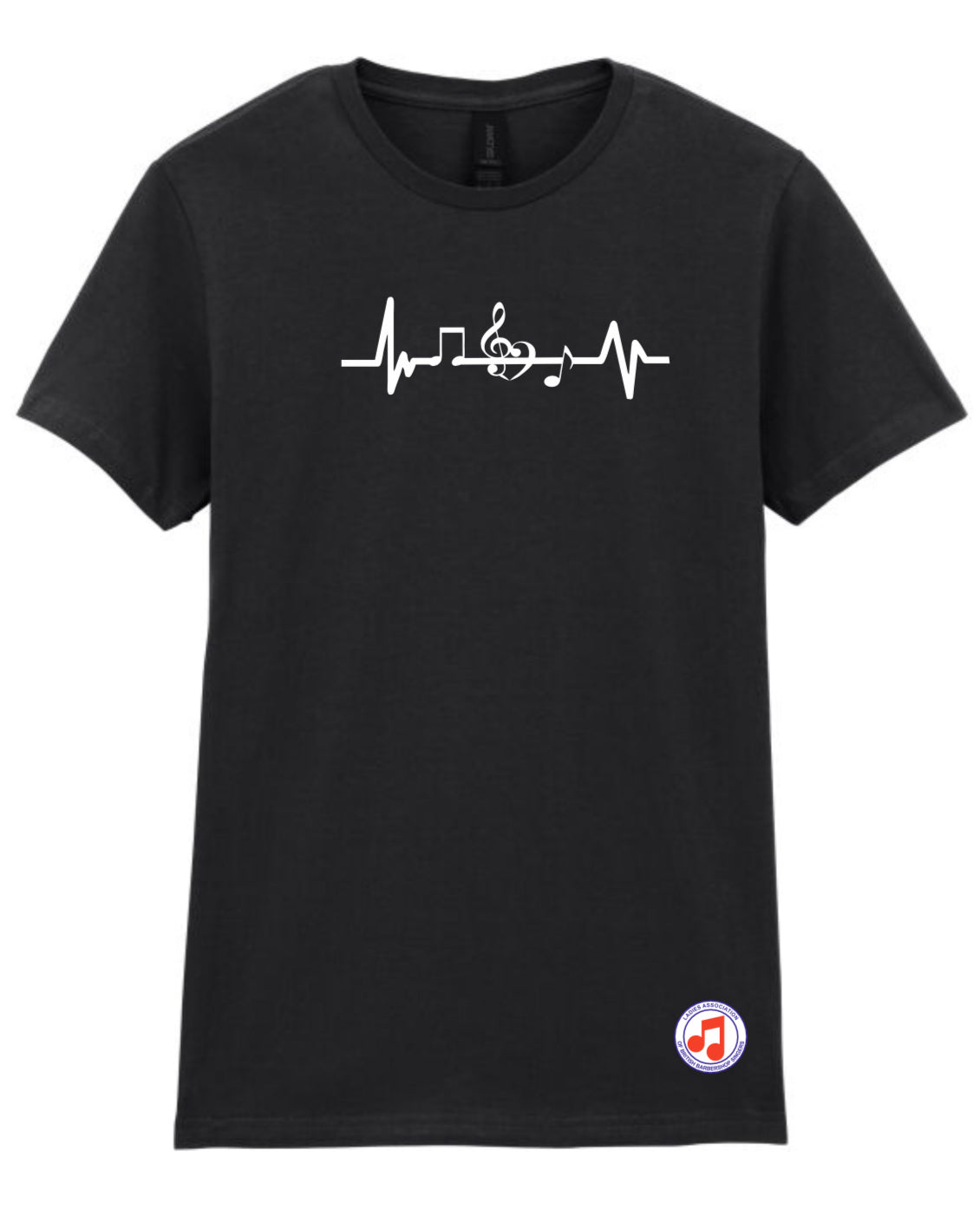 Barbershop heartbeat t-shirt (64000)