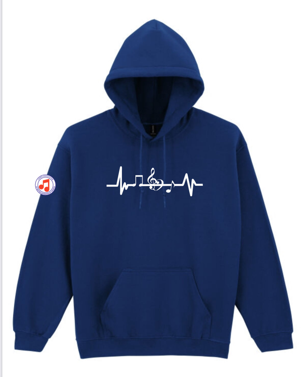 Barbershop heartbeat hoody (18500)