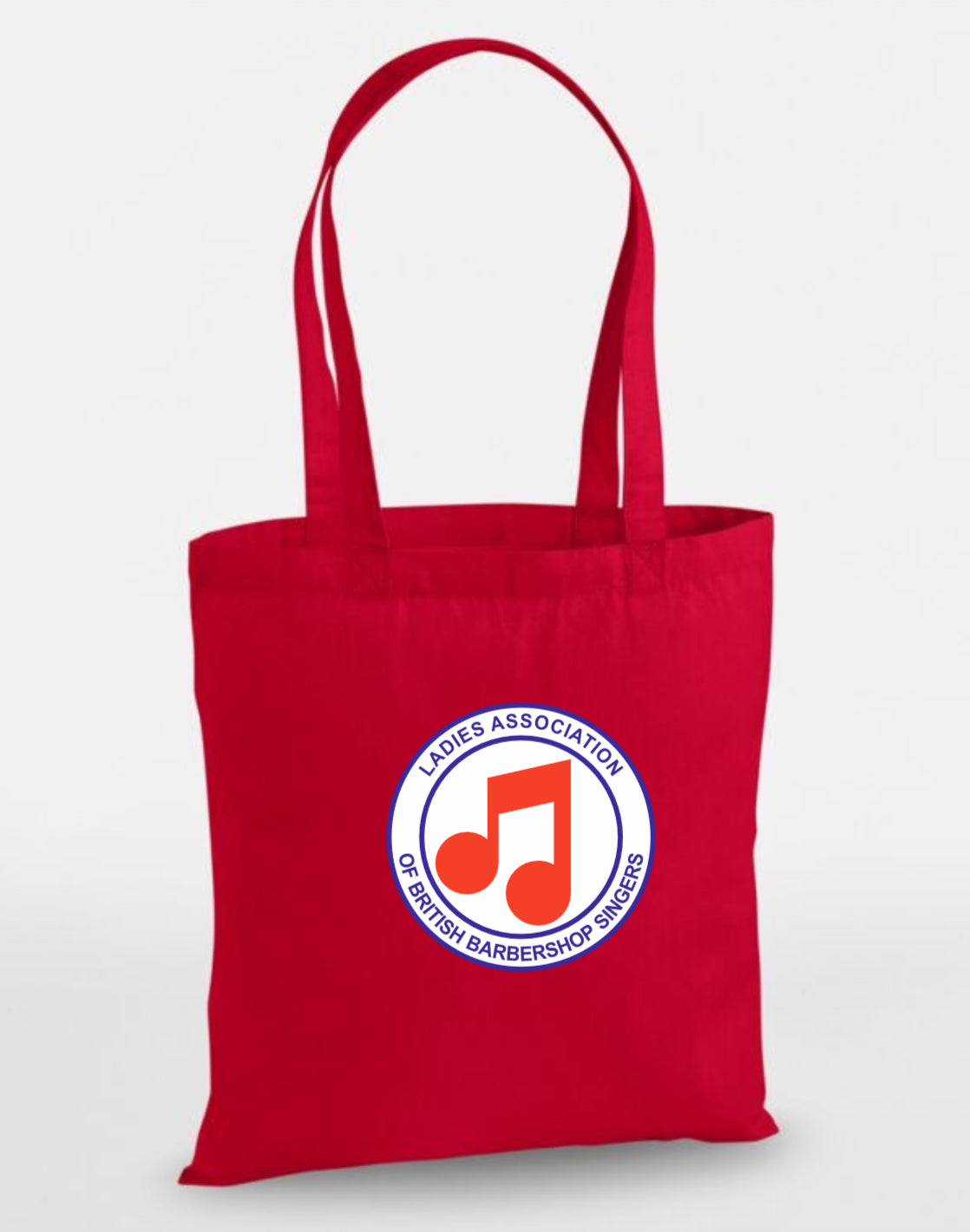 LABBS red cotton tote bag (w201)