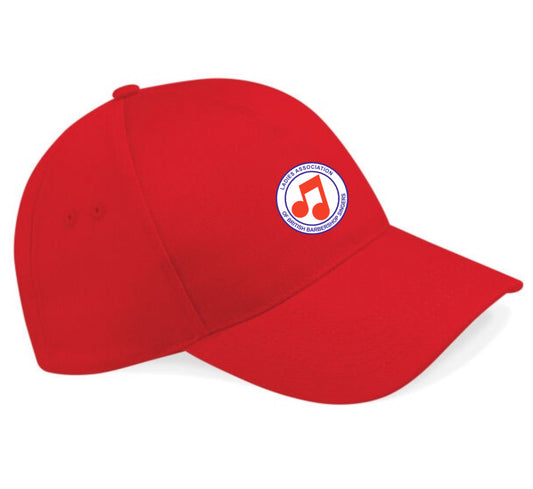 LABBS printed red baseball cap (B10)
