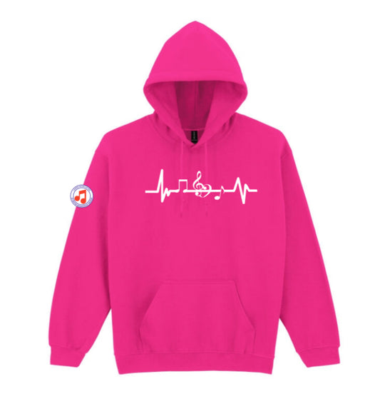 Barbershop heartbeat hoody (18500)
